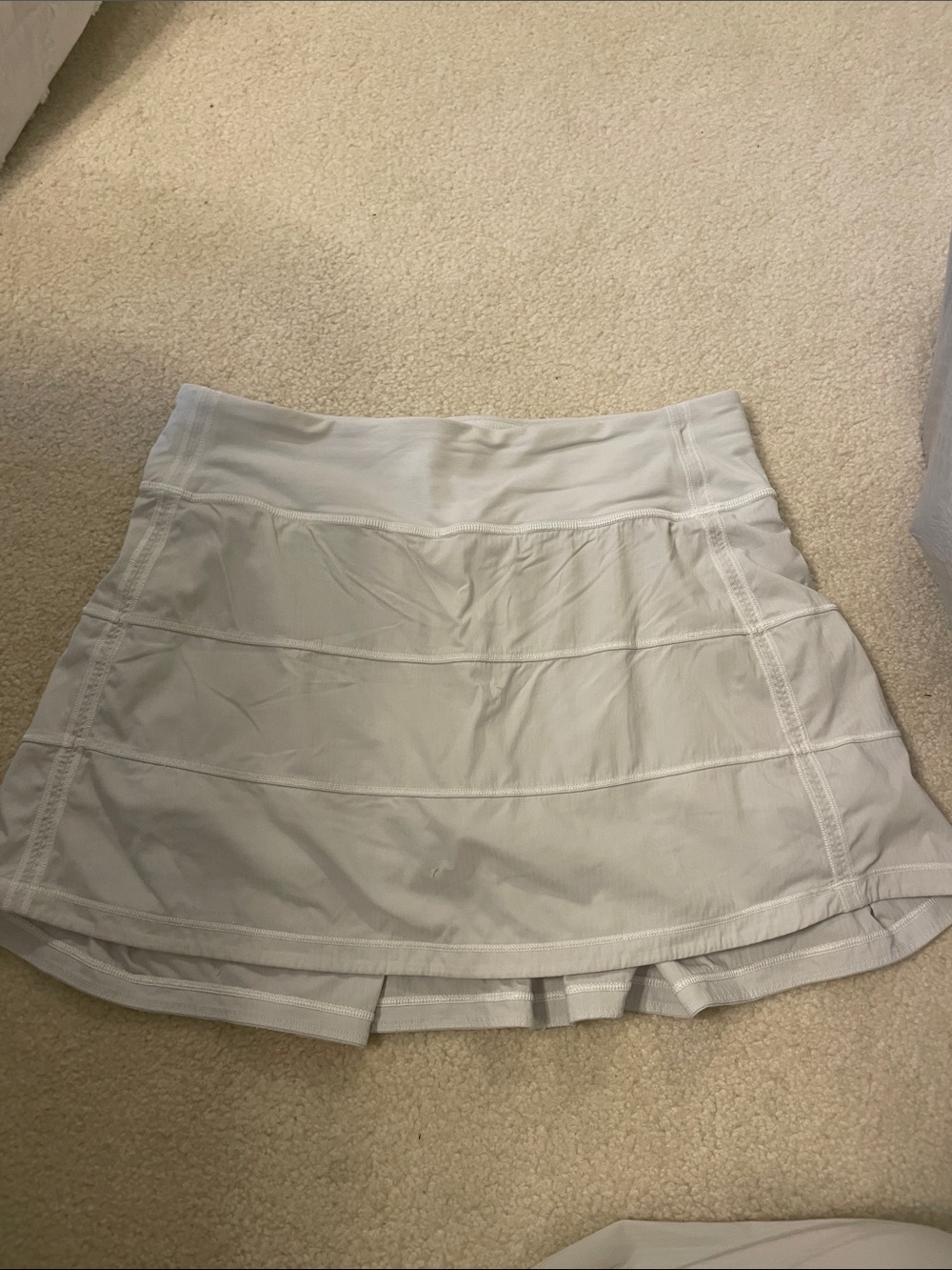 lululemon athletica White Circle Skirt with Built-In Shorts